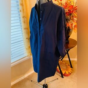 Classic Blue Shirt Dress